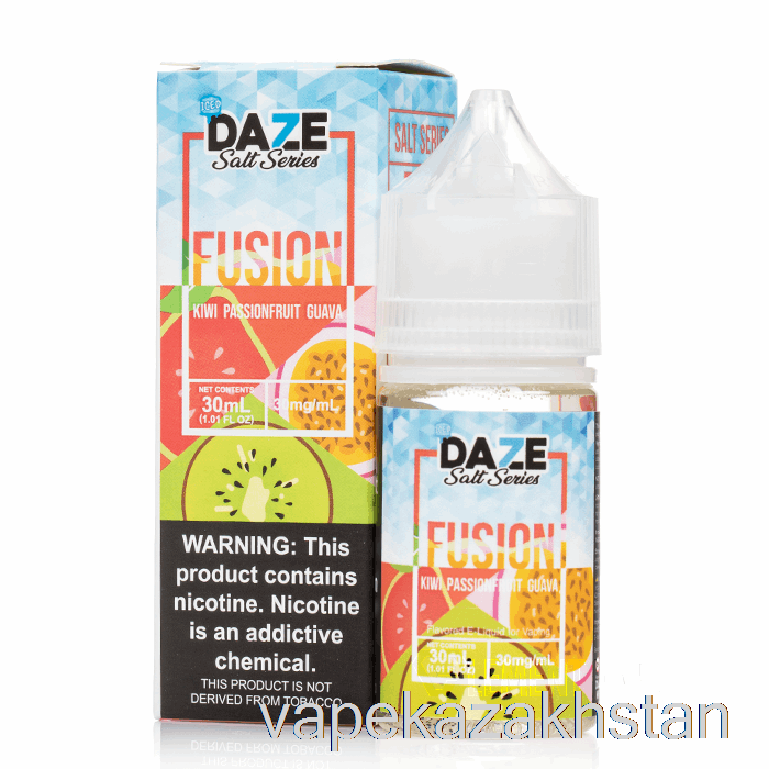 Vape Smoke ICED Kiwi Passionfruit Guava - 7 Daze Fusion Salts - 30mL 50mg